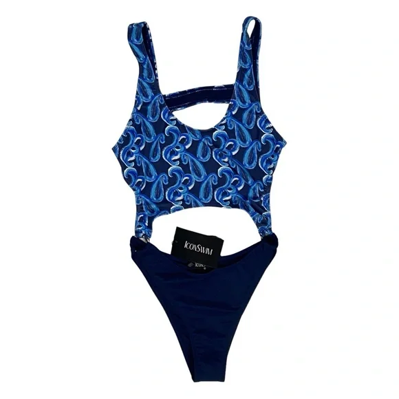 NWT Icon Swim Women’s “One And Only” Cutout One Piece Swimsuit, Size S - Picture 9 of 10